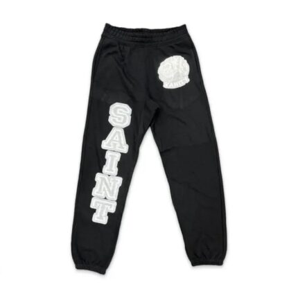 Black/Grey Saint Vanity Logo Sweatpants