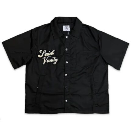 Black Saint Vanity Nylon Button-Up Tee
