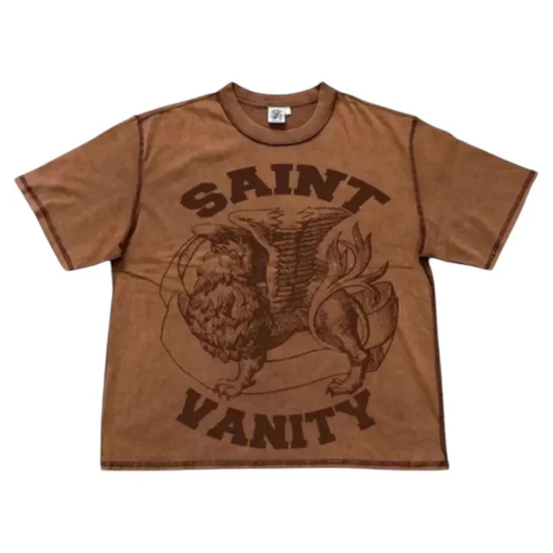 Brown Saint Vanity Classic Logo Griffin T-Shirt Brown Saint Vanity Classic Logo Griffin T-Shirt