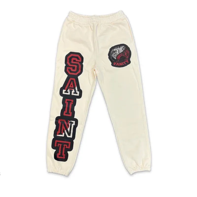 Cream Saint Vanity Logo Sweatpants Cream Saint Vanity Logo Sweatpants