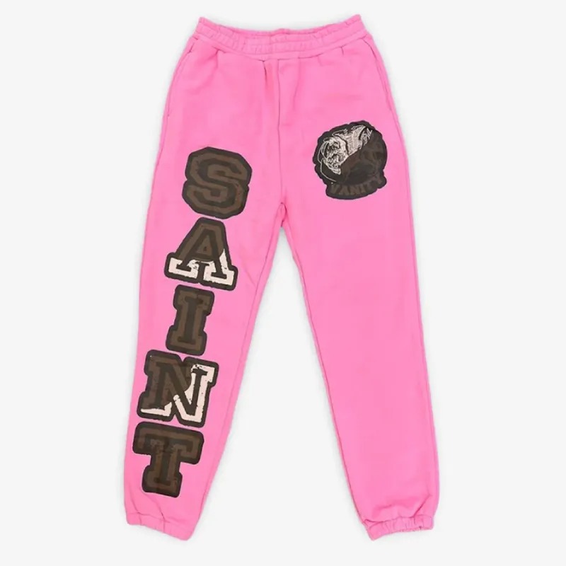 Pink Saint Vanity Varsity Logo Sweatpants Pink Saint Vanity Varsity Logo Sweatpants