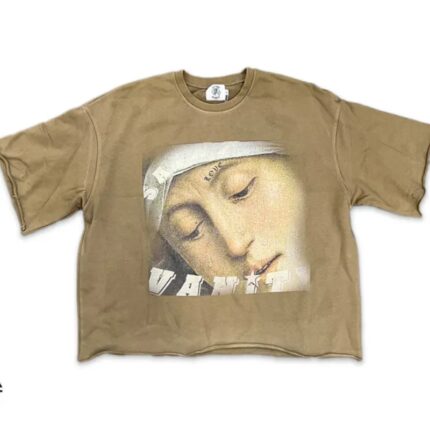 Tan Saint Vanity Love Saint Cropped Crewneck